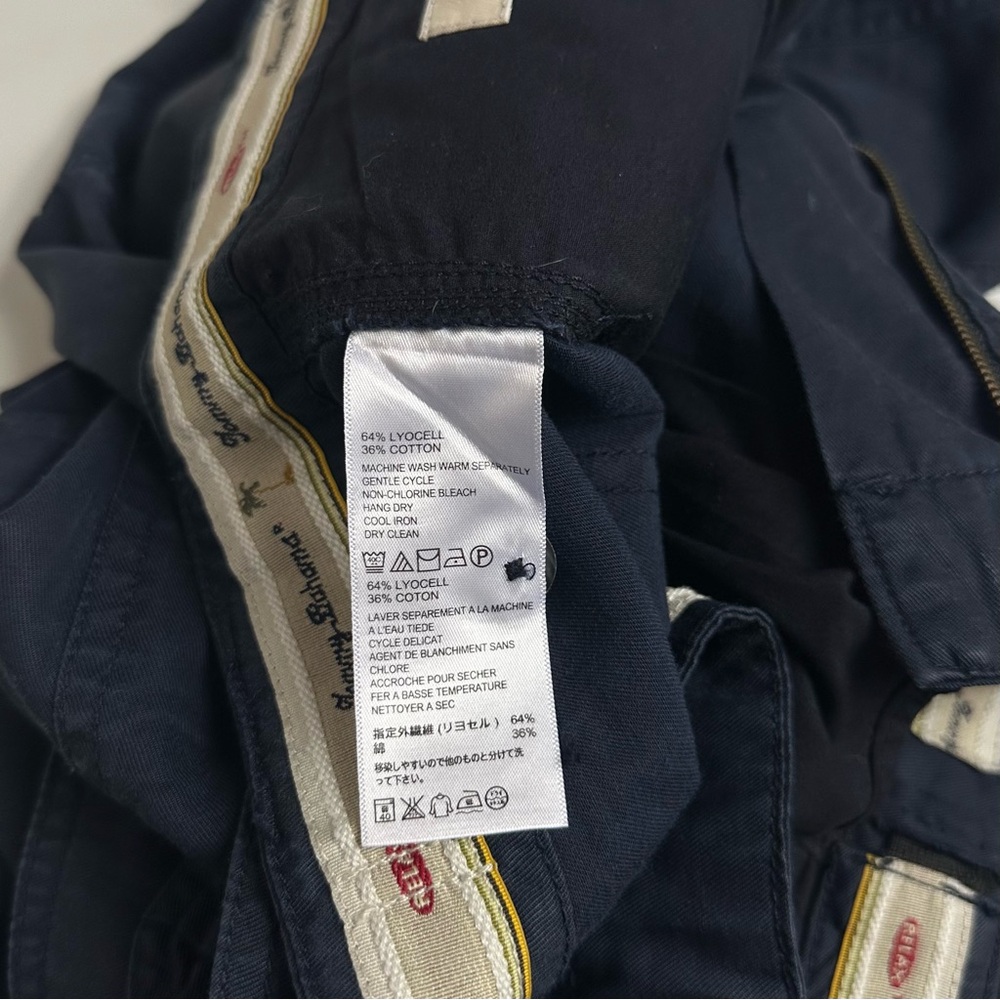 Tommy Bahama Men’s Classic Cotton Blend Navy 7-Pocket Cargo Style Pants Size 35 - Picture 6 of 7